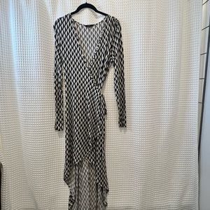 Tart Houndstooth Wrap Dress